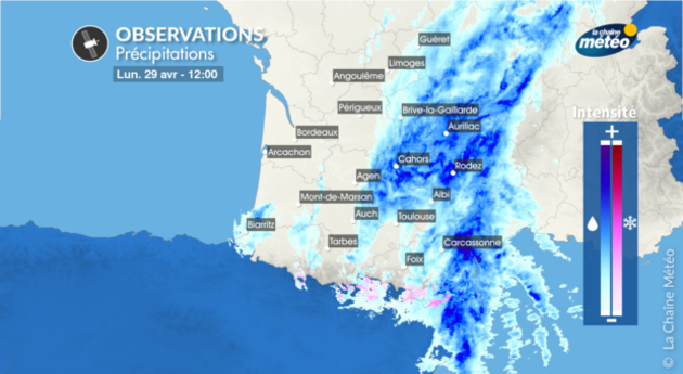 Episode de pluie actif sur le Roussillon le 29 avril Actualités France