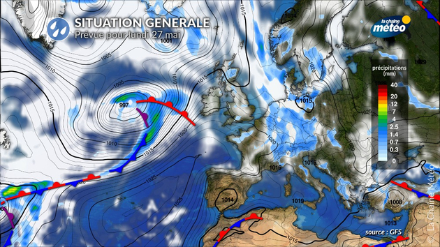 Une nouvelle perturbation traversera la France lundi Actualités France