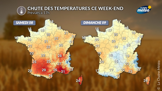 Chute des températures ce week-end Actualités France