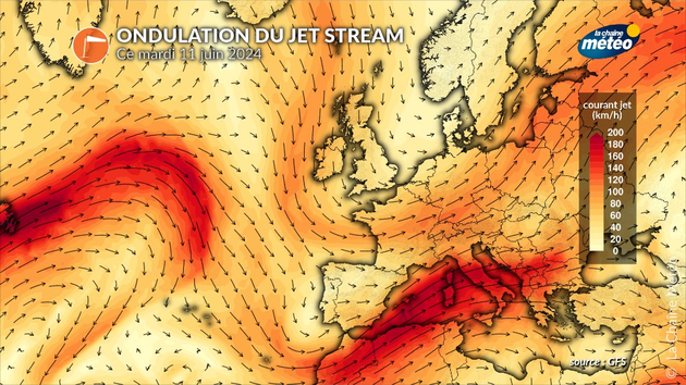 Ondulation du Jet Stream Actualités France