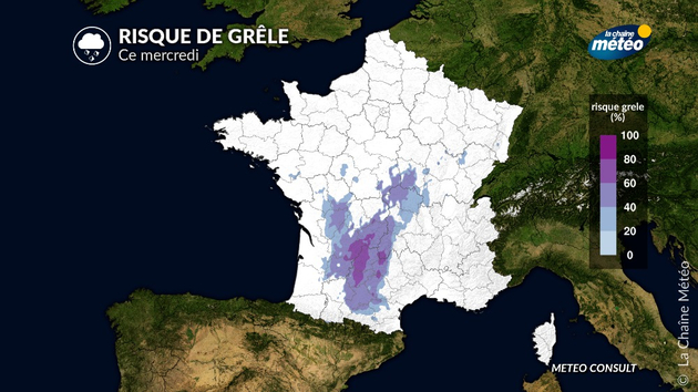 Risque de grêle Actualités France