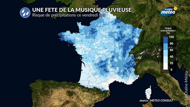 Risque de précipitations ce vendredi soir Actualités France
