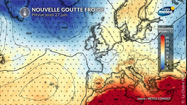 Nouvelle goutte froide prévue jeudi prochain Actualités France