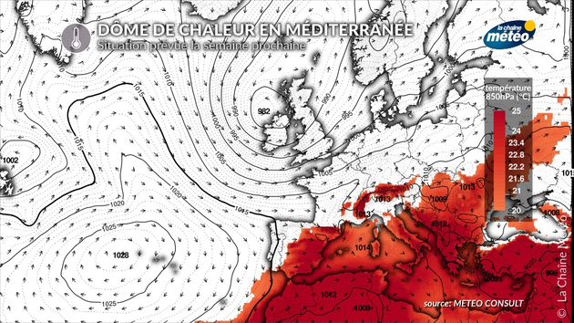 Pour le 15 août, le dôme de chaleur devrait rester situé en Méditerranée Actualités France