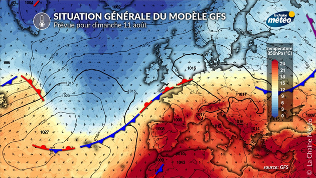 le modèle GFS de ce lundi est celui qui envisageait les plus fortes chaleurs Actualités France