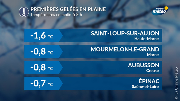 Premières gelées en plaine Actualités France
