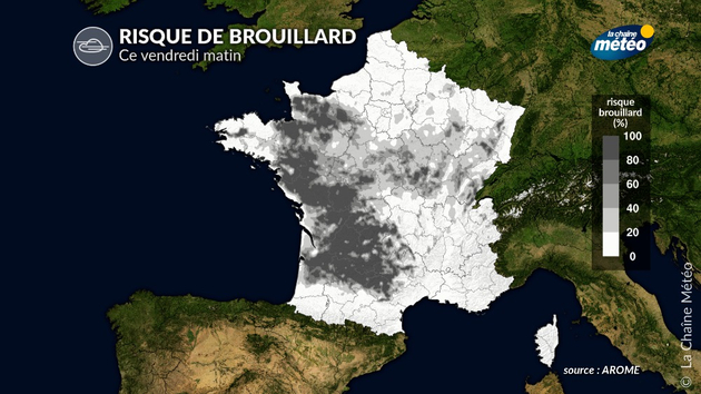 Risque de brouillard Actualités France