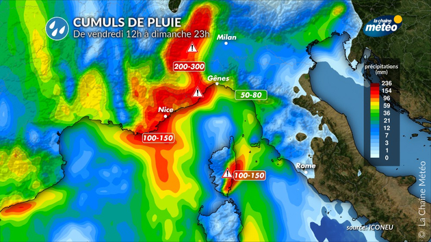 Fortes pluies en Italie Actualités étranger