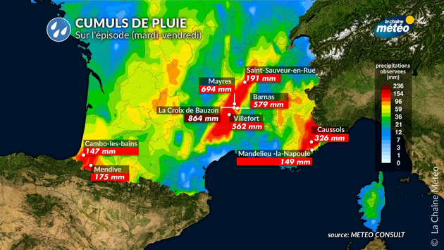 Episode cévenol remarquable Actualités France
