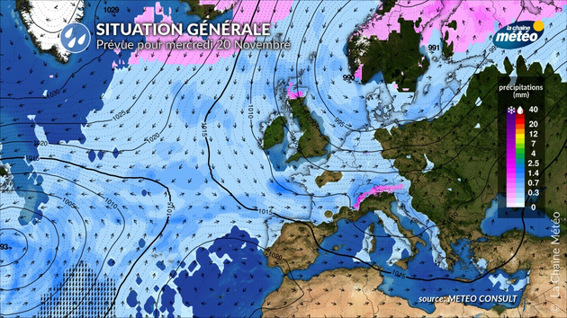 Un flux de nord-ouest froid et très perturbé apportera de la neige sur tous nos massifs la semaine prochaine Actualités France