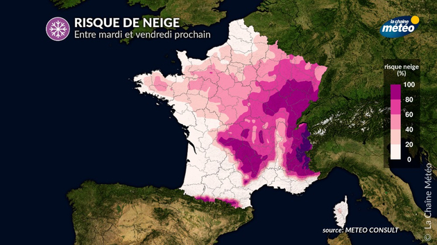 Risque de neige Actualités France
