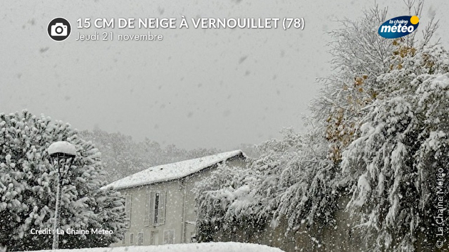 Neige à Vernouillet le 21 novembre Actualités France