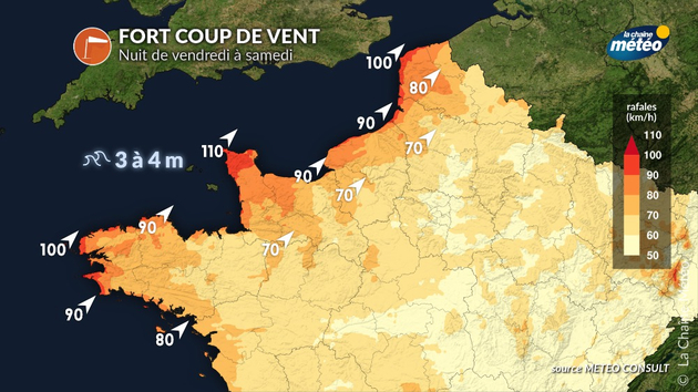 Fort coup de vent nuit de vendredi à samedi Actualités France