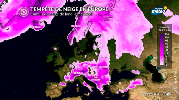 Tempête de neige en Europe Actualités France