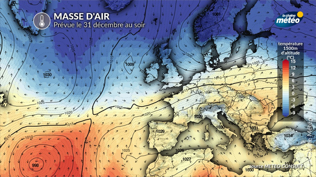 Un refroidissement arrivera des iles britanniques pour le 1er janvier Actualités France