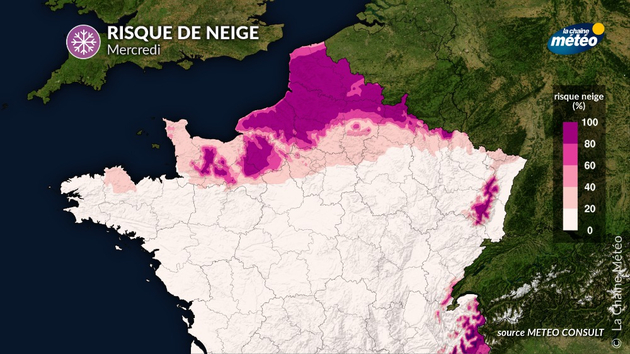 Risque de neige - Scénario 1 Actualités France