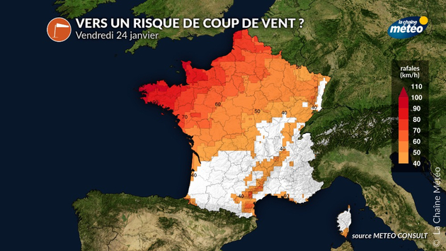 Un coup de vent pourrait toucher le nord-ouest de la France vendredi Actualités France