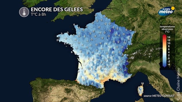 Gelées encore généralisées ce mardi matin Actualités France