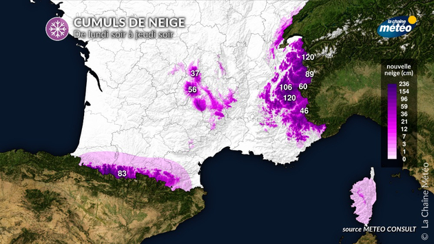 Cumuls de neige Actualités France