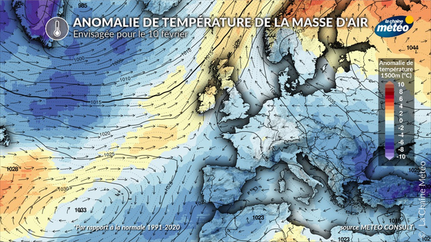Baisse des températures sur l Actualités France
