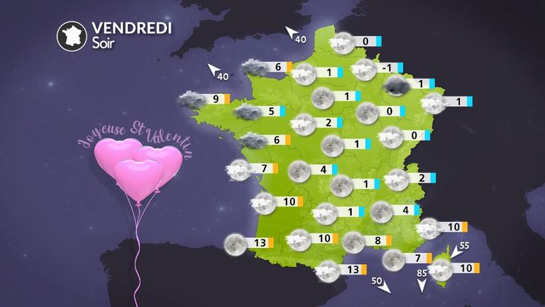 La météo pour la Saint-Valentin : froid dehors, chaud dans les cœurs