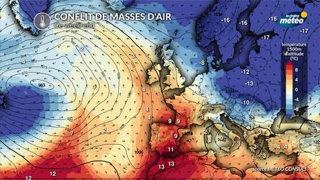 Europe coupée en deux : vague de froid à l'est, douceur printanière à l'ouest ce week-end