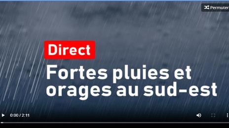 Suivi intempéries ce dimanche : la Provence Alpes côte d'Azur et les Cévennes sous de fortes pluies