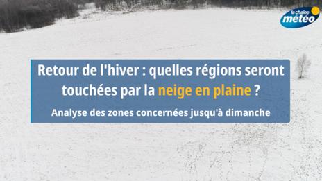 Neige en plaine : les régions exposées ces prochains jours