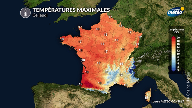 Pic de douceur jeudi Actualités France