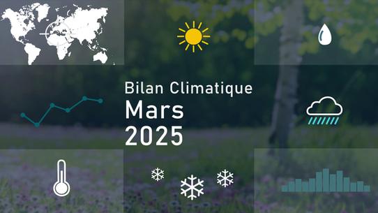 Bilan climatique de mars 2025