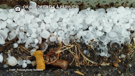 DIRECT ORAGES : un violent orage de grêle s'abat sur Paris cet après-midi