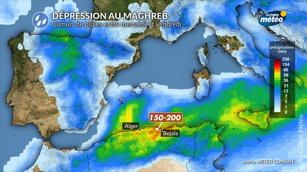 Des cumuls de pluie de 100 à 200 mm sont attendus au nord de l Actualités étranger