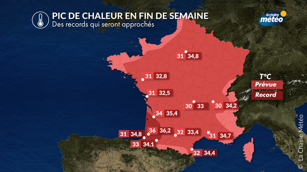 Températures prévues et records pour un mois de mai Actualités France