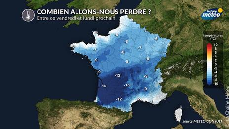 Chute des températures pour le début de semaine prochaine