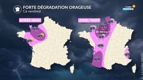 Risque d'orages violents à Paris et en Ile-de-France en fin de journée de vendredi