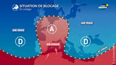 Vagues de chaleur, canicules ou froid persistant : qu'est-ce que le blocage en oméga ?