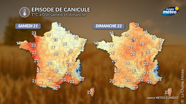 Des nuits tropicales samedi et dimanche Actualités France