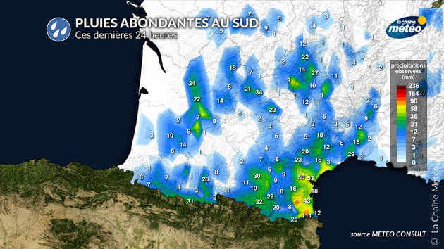 Fortes pluies en Languedoc-Roussillon Actualités France