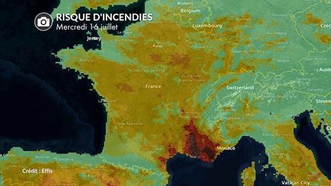 Nouveau risque d'incendies très élevé ce mercredi dans le sud-est