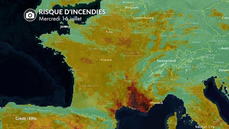 Nouveau risque d'incendies très élevé ce mercredi dans le sud-est