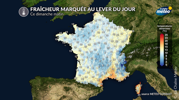 Fraîcheur marquée ce dimanche matin Actualités France
