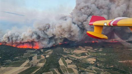 Méga feu dans l'Aude : la sécheresse et surtout les vents en cause