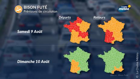 Week-end de chassé-croisé : circulation compliquée et fortes chaleurs