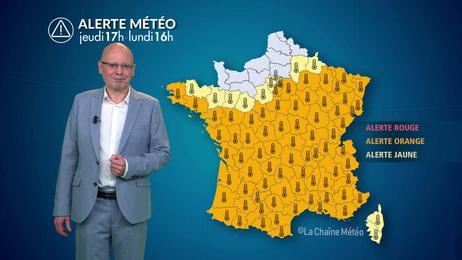 Canicule de longue durée, début de sortie par le nord