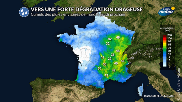 Vers une dégradation pluvio-orageuse Actualités France