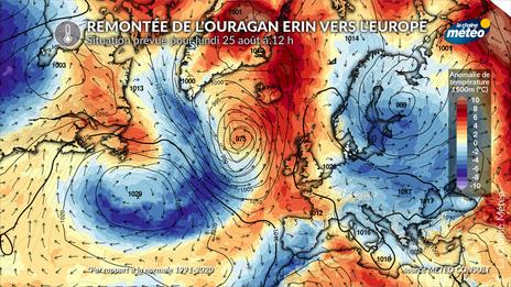 Orages et chaleur : les conséquences de l’ouragan Erin en France la semaine prochaine