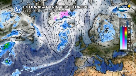 Ex-ouragan Erin : que sait-on de ses impacts possibles en France la semaine prochaine ?