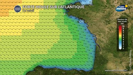 Ex-ouragan Erin et houle cyclonique : prudence sur les plages de l’Atlantique mardi et mercredi