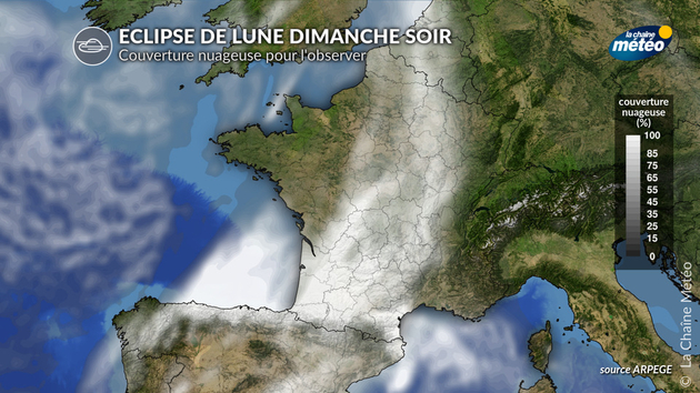 Couverture nuageuse pour dimanche soir pour voir l Actualités France