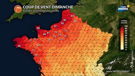 Pluies abondantes et risque de coup de vent : mauvais temps au nord-ouest ces prochains jours